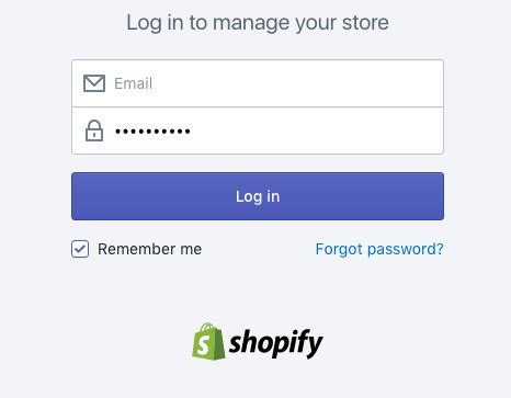 shopify pos log in.